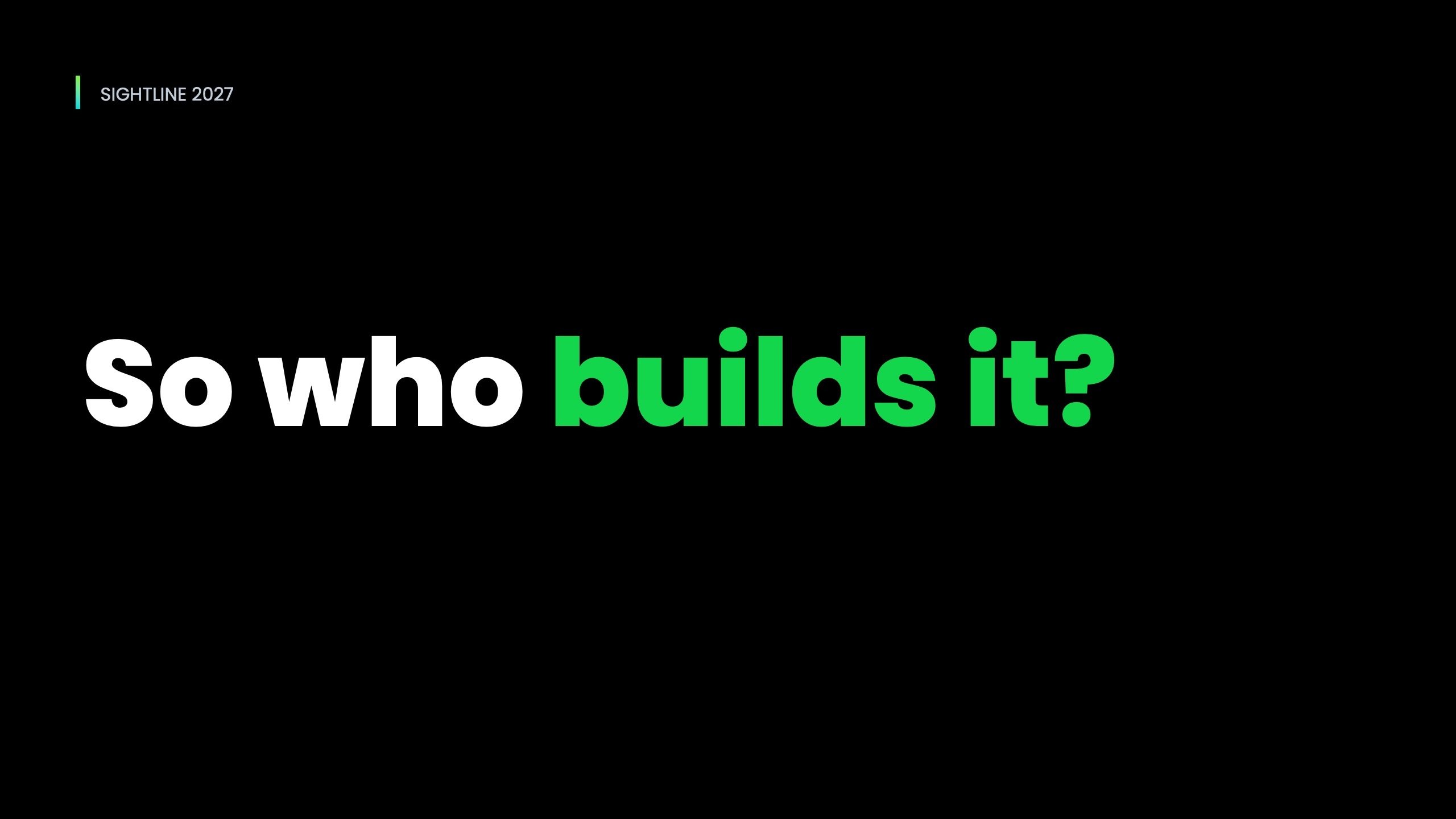Who Builds the AI That Freight Won't?, slide 8